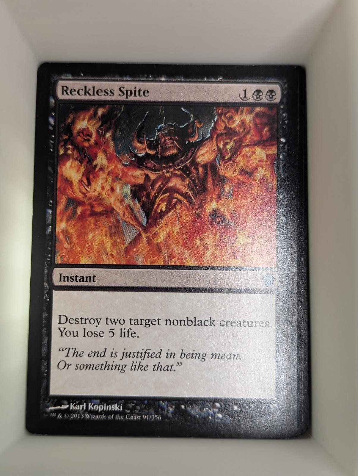 Reckless Spite 91 Uncommon Commander 2013 Magic: The Gathering Near Mint
