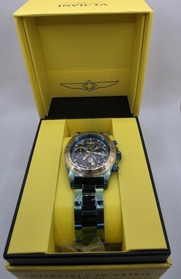 Invicta Speedway Exoprix 51034 Green Gold Chronograph Watch 39.5mm New
