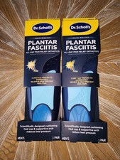2 Pair Dr Scholls Insoles Mens Plantar Fasciitis Size 8-13