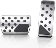 Pedal Cover Aluminum Alloy Brake and Accelerator Pedal Covers Non-Slip Gas Brake