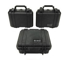 Lot of 3 Pelican 1200 Hard Waterproof Protective Cases NO FOAM 10"x7"x4"