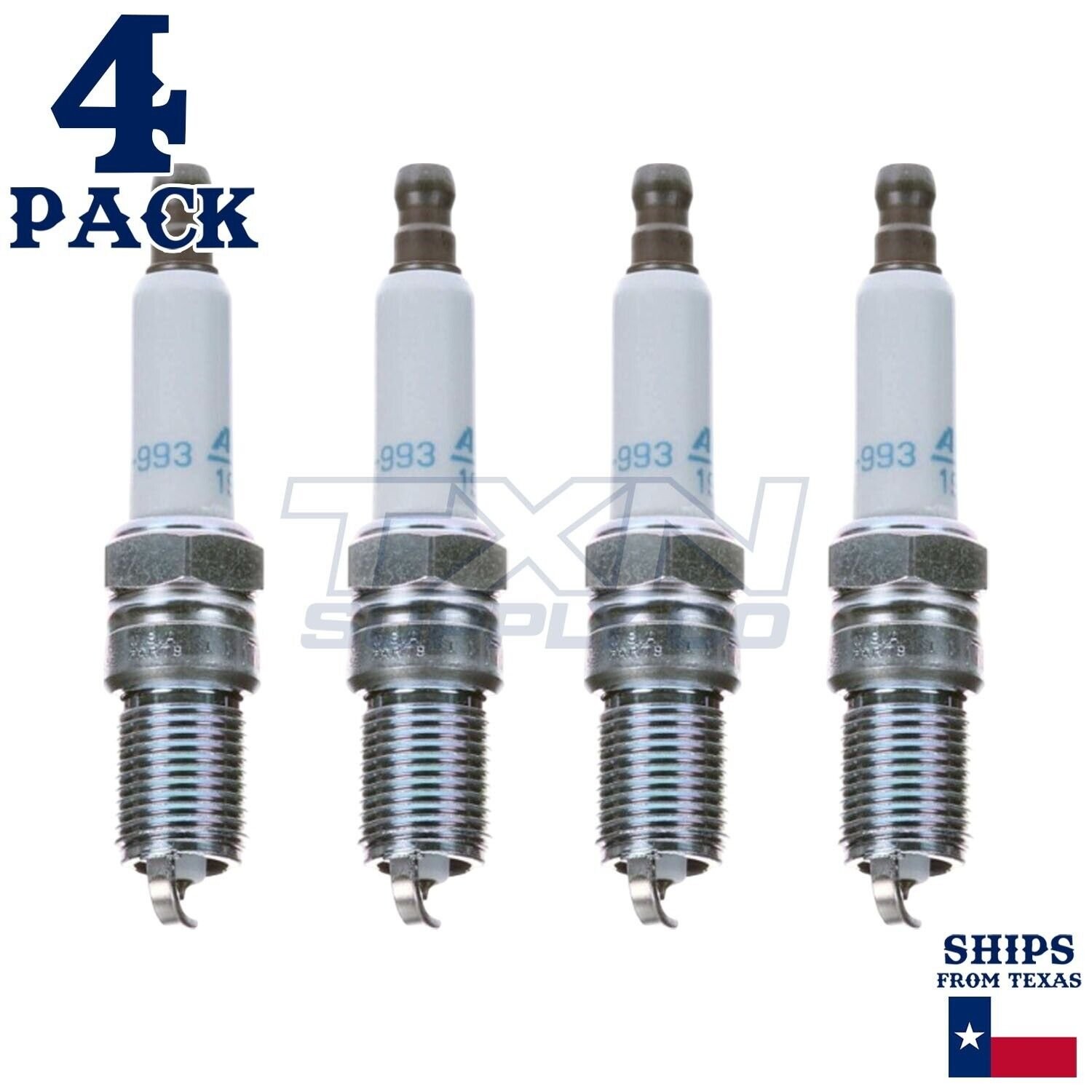 4 Pack Genuine GM ACDelco Iridium Spark Plugs 41-993 19256067