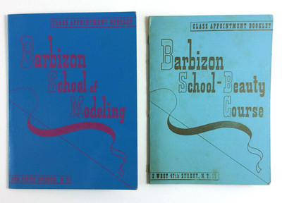 Barbizon School Of Modeling Beauty Course Class Appointment Booklets 1950s