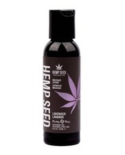 Earthly Body Hemp Seed Massage Lotion Lavender 2 oz   2 Pack