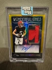 Drake London 2024 Panini One Wonderful Ones Gold Auto Sick Patch 10/10 Falcons