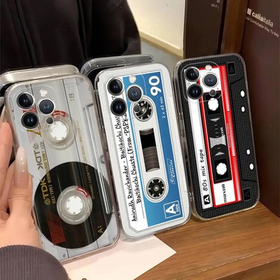 Retro Radio Tape Case für iPhone 17 Pro Max - Camera Plateau Guard