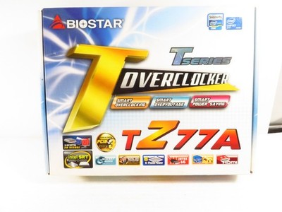 BIOSTAR TZ77A Motherboard Intel Z77 LGA 1155 DDR3, NEW in Box, RARE!!!