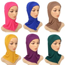 Muslim Neck Cover Head Scarf Inner Hijab Caps Islamic Underscarf Ninja Scarf Hat