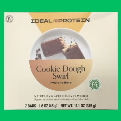 Ideal Protein Cookie Dough Protein Swirl Bars - 7 packets - FREE SHIPPING