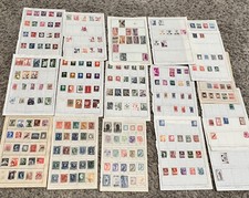 WW STAMPS LOT ON BOOKLET PAGES NICE CHRISTMAS GIFT IDEA FOR GRANDFATHER DAD #7