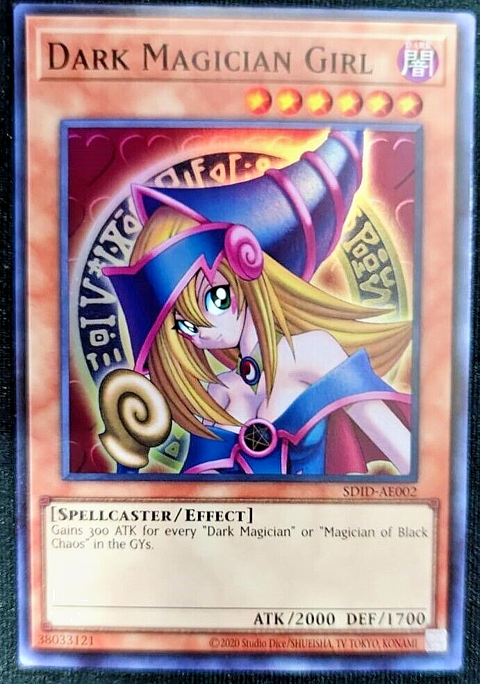 Yugioh Asia English Dark Magician Girl SDIDAE002 FOIL Illusion of Dark