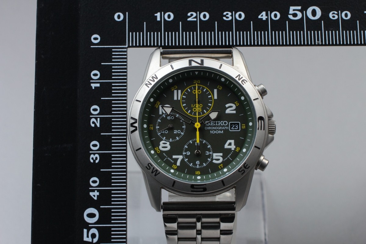Near MINT* SEIKO 7T92-0DX0 Chronograph Quartz Black Men's Near MINT* SEIKO 7T92-0DX0 Chronograph Quartz Black Men's
