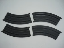 AURORA AFX 12" 1/8 CURVES ~ 4 PC VN-EXC ~ NO BAD TABS ~ CLEAN & RACE READY