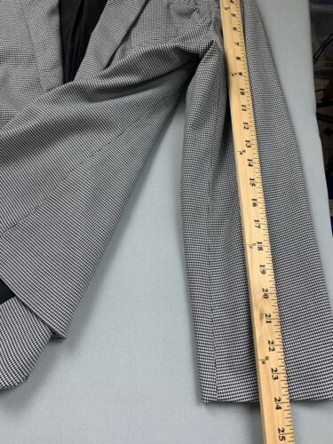 Ann Taylor Womens Blazer 14 Houndstooth Plaid Old Money Corporate Office Career - Picture 8 of 9