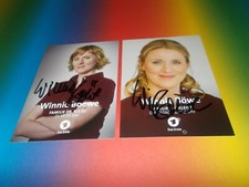 2 x  Wiennie Boewe  Dr. Kleist sexy signiert signed Autogramm auf Autogrammkarte