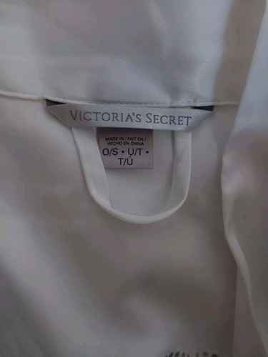 Victoria Secret Bride Robe Bridal One Size White Satin Feel Bride rocks Xs -L - Picture 9 of 11