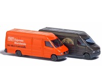 Busch 8338 - Lieferwagenset Mercedes Sprinter Ups & Tnt - Spur N - Neu