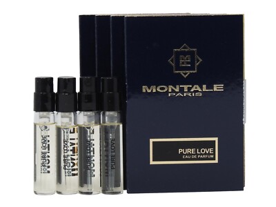 MONTALE PARIS PURE LOVE EDP 2.0ml .06fl oz x 4 COLOGNE PERFUME SPRAY SAMPLES