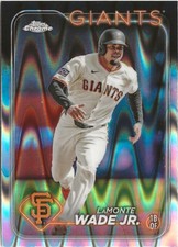2024 Topps Chrome Update LaMonte Wade #222 RayWave SP San Francisco Giants