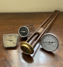 Lotto 4 Pezzi STRUMENTAZIONE PER AUTO/AEREI 3 termometri e 1 potenziometro?