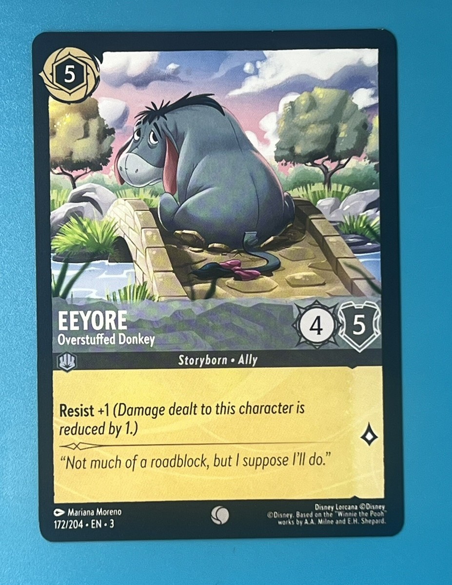 lorcana eeyore card Lorcana - Into the Inklands - Eeyore - Overstuffed Donkey (Common) main image 0