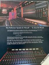 Frank Zappa, Carvin Amplifiers, Full Page Vintage Print Ad