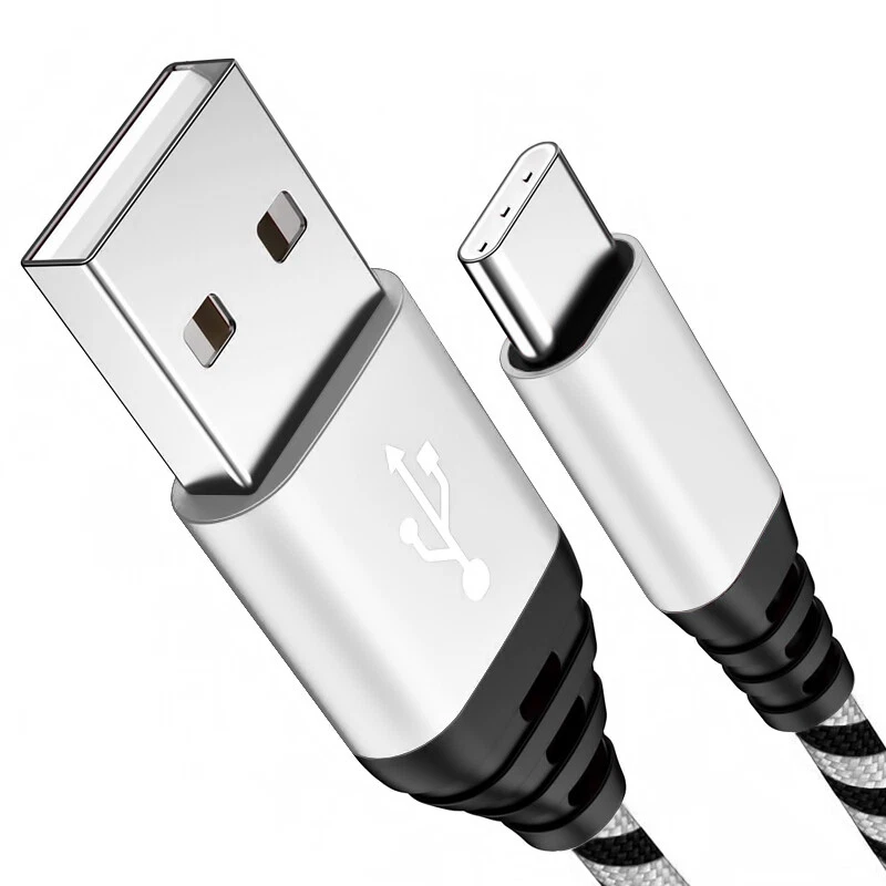 Cable de carga rápida y sincronización de datos USB-C tipo C para Samsung Galaxy Note 8 9 S9 S10+ Foto 2 de 4