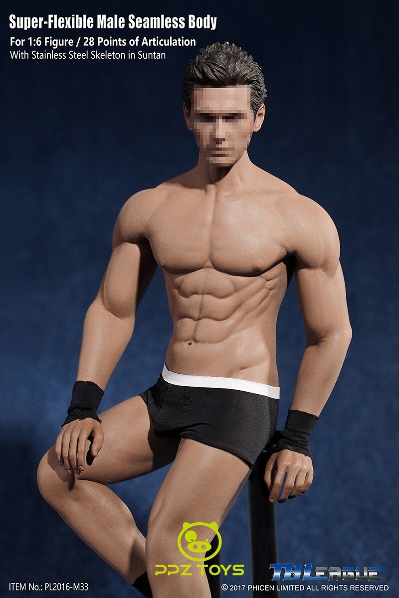 SUPER FLEXIBLE FIGURE 【PL2016-M33】 1/6 Phicen Super Flexible Male Seamless Body Steel Skeleton