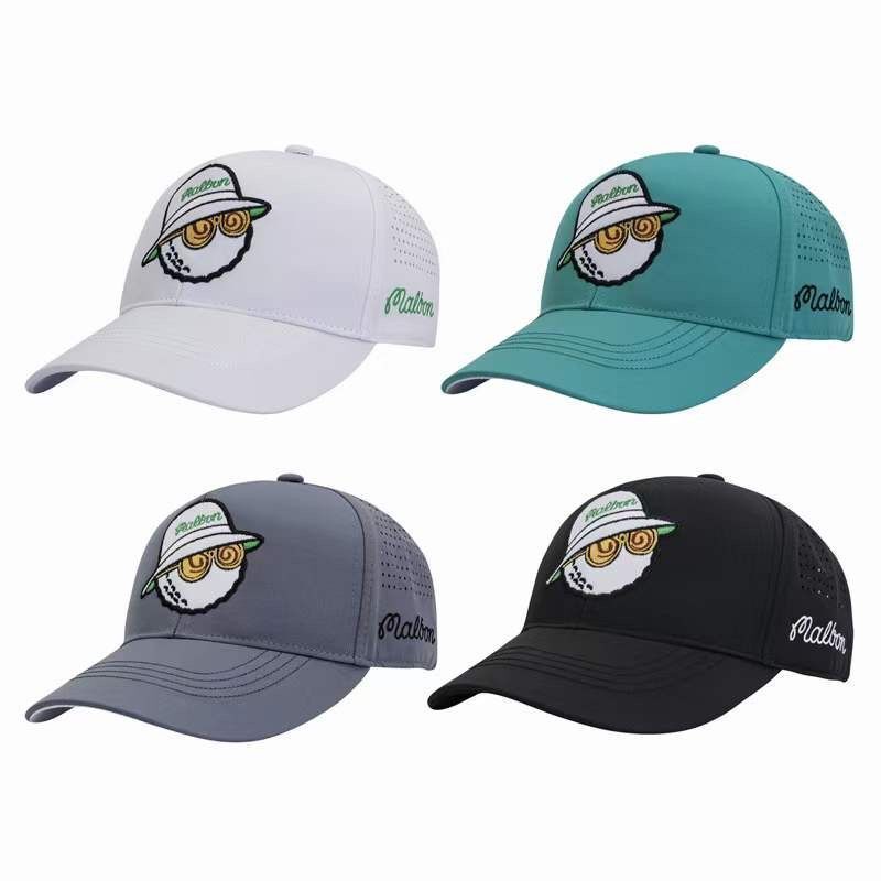 Malbon Golf Cap 4 colors adjustable size black white green gray With marker NEW