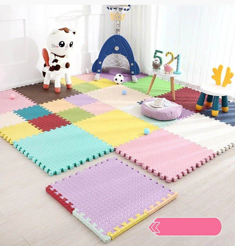 Puzzle Mat Tiles Play Mat Kids Large Foam Waterproof Carpet Floor For  Children