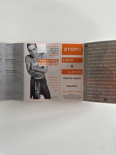 Trainspotting (Music From The Motion Picture) UK 14-Track Cassette Hype Sticker - Picture 13 of 17