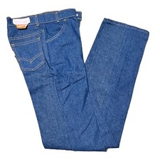 Vintage Levi's Girls 14 Orange Tab Denim Jeans Pants 24 X 32 Slim Straight Leg