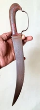 Antique Rare Mughal Ware Khanjar Old Beautiful Iron Blade Bird Face Handle Knife
