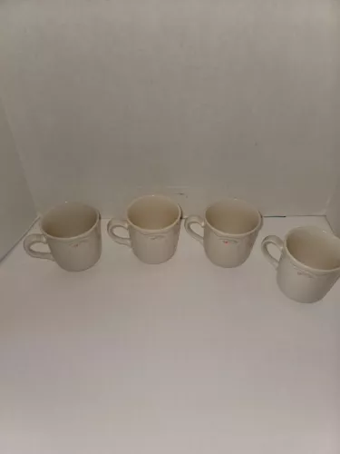 Set Of 4 Corning Coffee Cups