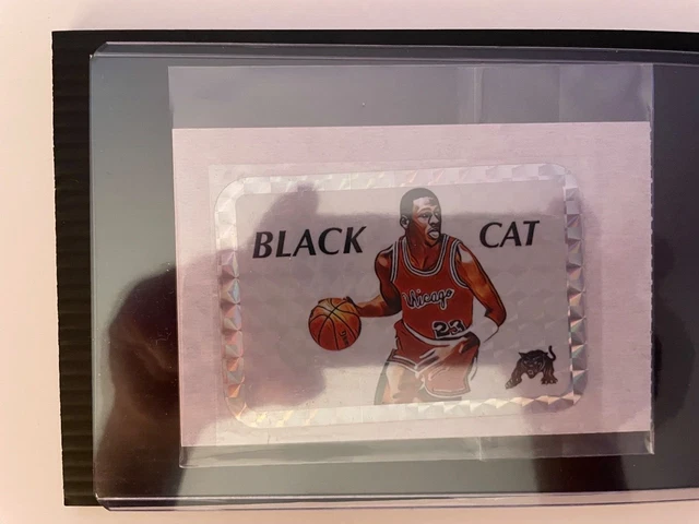 Prisma Michael Jordan Automatenaufkleber ca. 1985/86/87 RAR "BLACK CAT!!"