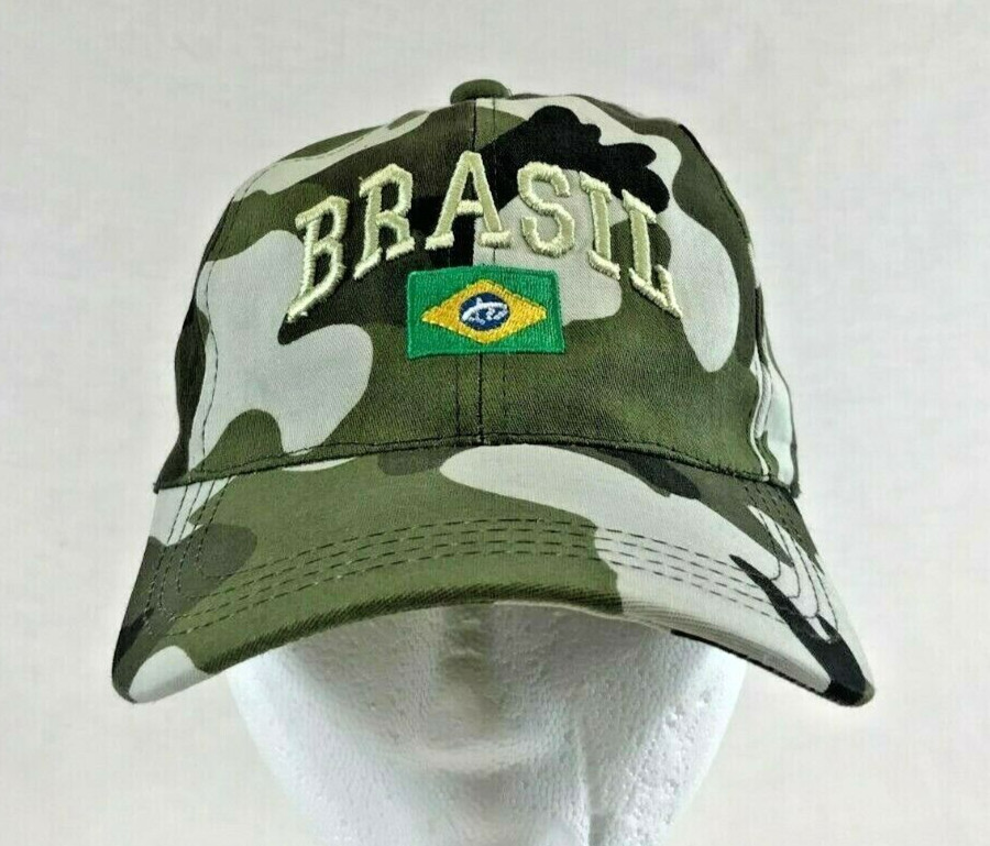 Brasil Baseball Cap Strapback Hat Camouflage Coun… - image 1