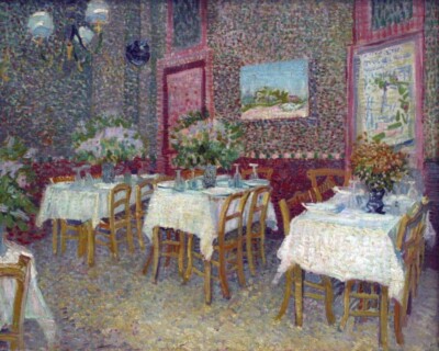 Interior of a Restaurant by Vincent Van Gogh Giclee Fine Art Repro on Canvas