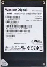 Western Digital Enterprise NVMe SSD: DC SN620, 1.6TB, PCIe3x4, U.2