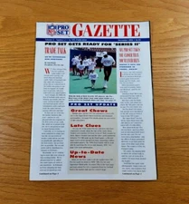 PRO SET The Gazette NFL Football Cards Magazine Vintage Issue From December 1990
