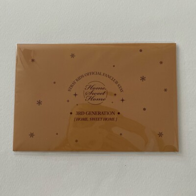 Stray Kids Fanclub 3rd Generation Group Postcard with Envelope