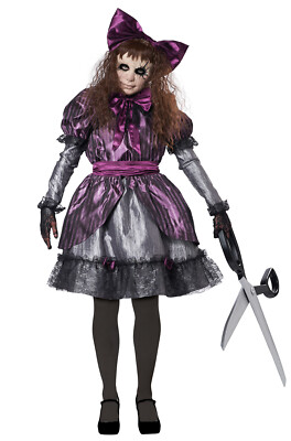 Adult Scary Dolls Costumes Adult Deadly Doll Costume