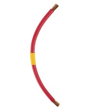 2 GAUGE Interconnecting Copper Cable, 12-Inch Length with Bare Cable Ends Red