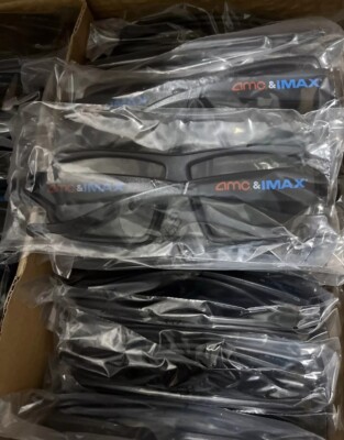 Lot Of 25 IMAX AMC 3D Glasses for Laser Multi-Use Black Adult One Size Theater