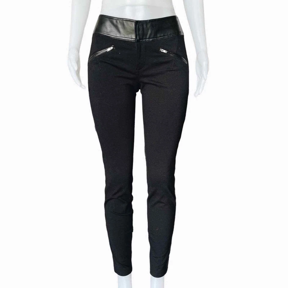 Leggings vintage Baby Phat con detalle de imitación de cuero Foto 2 de 4