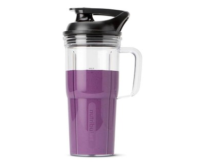 NutriBullet Replacement Cups 2 Piece With Black To-Go Lid 32 & 24 oz  Smoothie