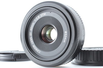 [Nahe MINT] Canon EF 40mm f/2.8 STM Schwarz Aus JAPAN