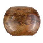 Vintage Wood Belt Buckle 3" x 2.25" • Rustic Solid Hardwood • Natural Grain