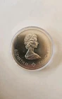 Sterling Silver 1976 Montreal Olympics Lacrosse $10 Canadian Coin (1.44 Oz)