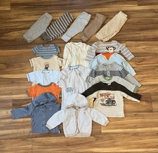 Infant boy 6-9mo LOT18pcs clothing bundle bodysuits pants sleepers jackets