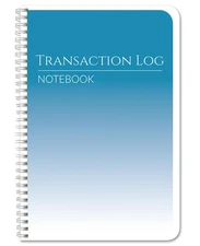 Transaction Log Book - Wire-O Business Ledger, 100 Pages (6x9 inches) LOG-100...